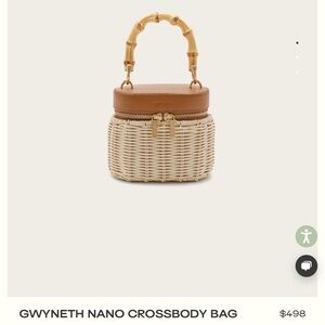 Cult Gaia Gwyneth Nano Crossbody Bag - Brown and Cream